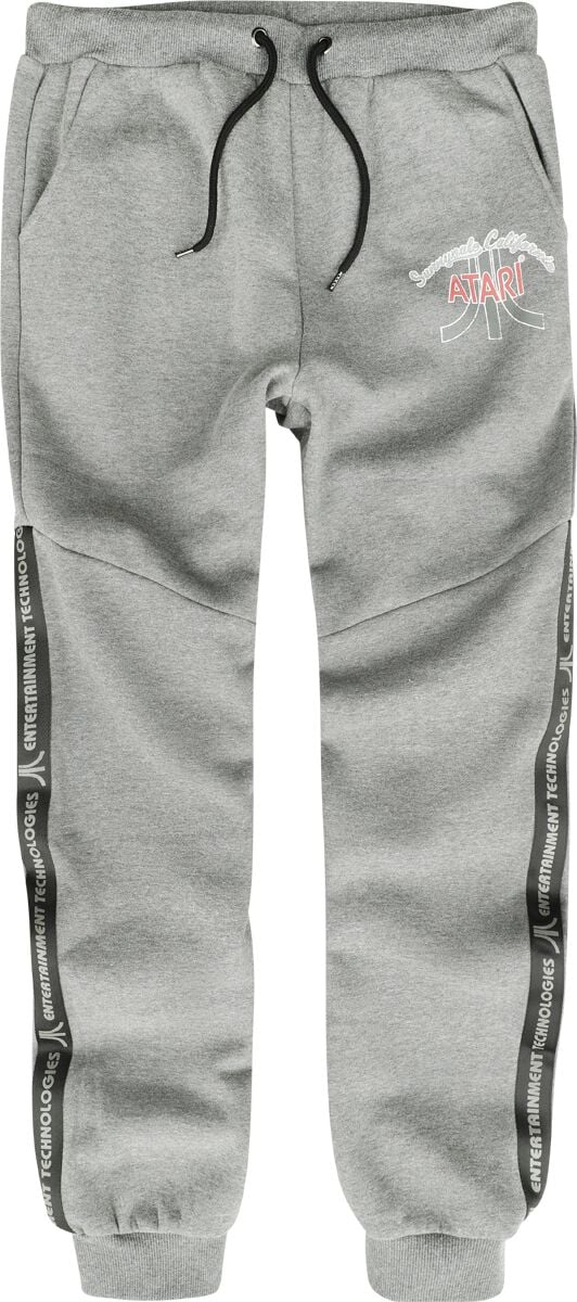 Bas de survêtement Gaming de Atari - Logo Vintage - M à L - pour Homme - gris chiné - Atari