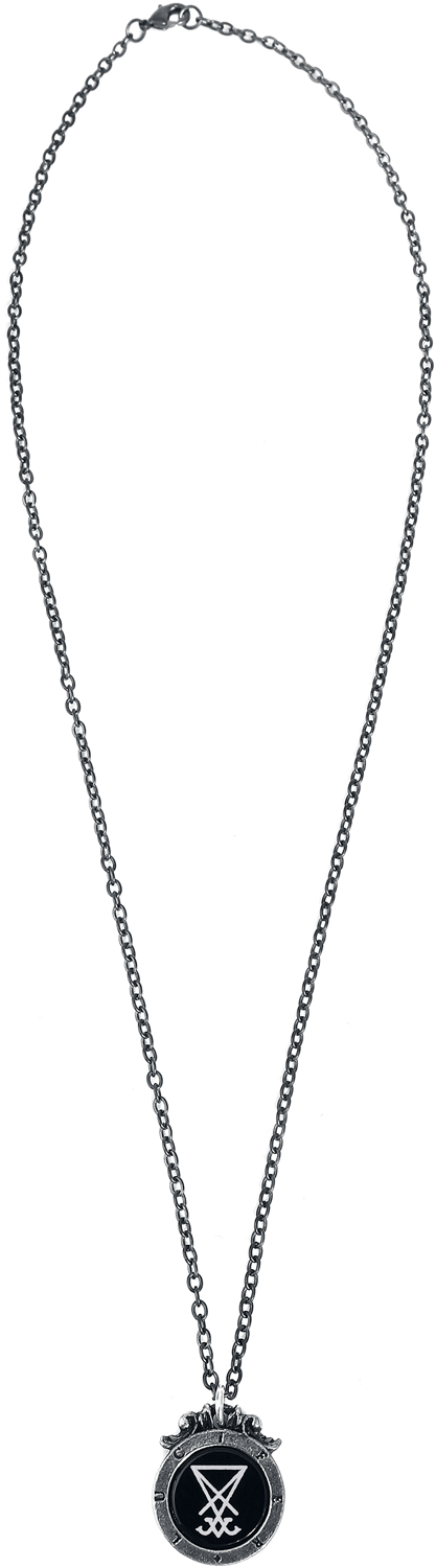Collier Gothic de Alchemy Gothic - Seal of Lucifer - pour Femme - noir/argent - Alchemy Gothic - View 2