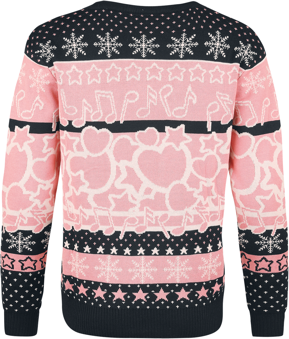 Pull de Noël Gaming de Pokémon - Rondoudou - S à XXL - pour Femme - rose/noir - Pokémon - View 2