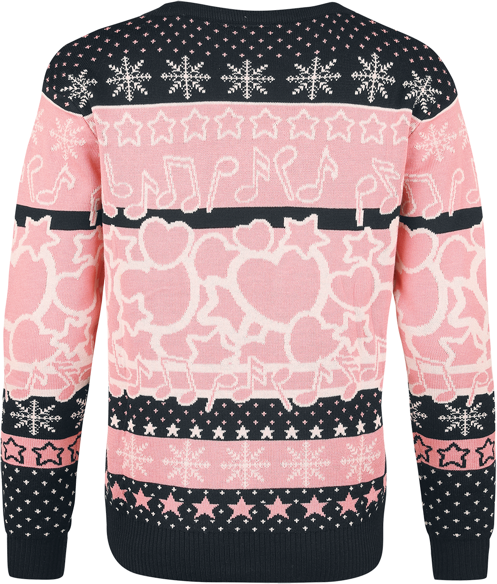 Pull de Noël Gaming de Pokémon - Rondoudou - S à XXL - pour Femme - rose/noir - Pokémon - View 2
