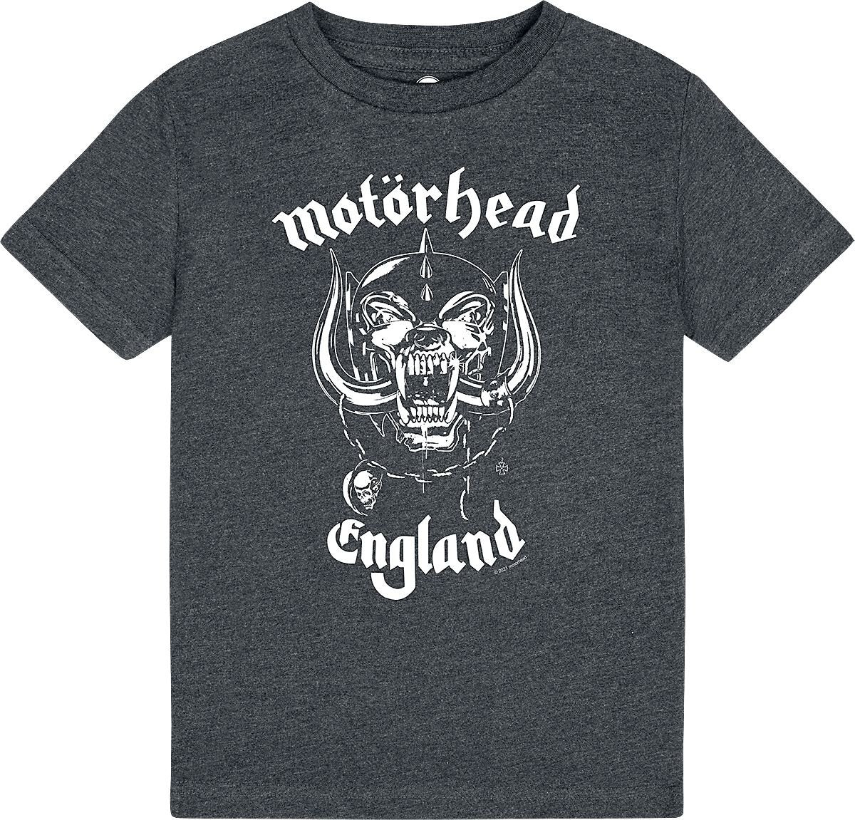 T-shirt  de Motörhead - Metal-Kids - England: Stencil - 92 à 164 - pour Enfants - anthracite - Motörhead