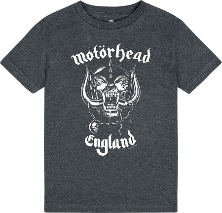 T-shirt  de Motörhead - Metal-Kids - England: Stencil - 92 à 164 - pour Enfants - anthracite - Motörhead