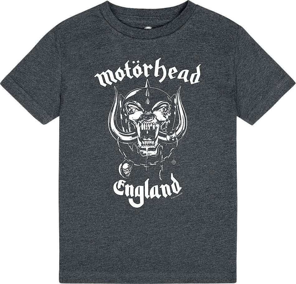 T-shirt  de Motörhead - Metal-Kids - England: Stencil - 92 à 164 - pour Enfants - anthracite - Motörhead