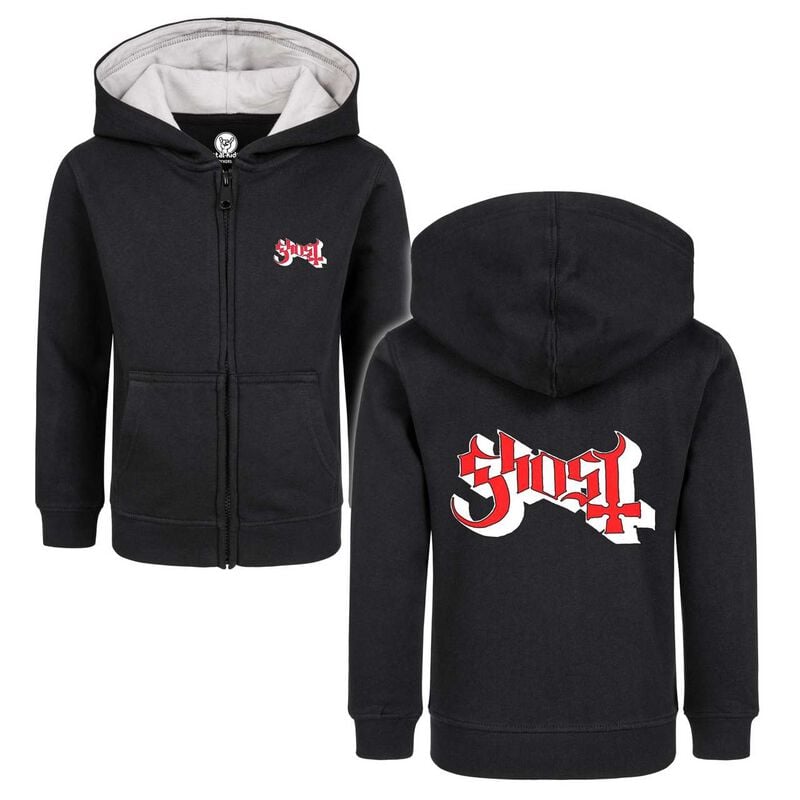 Vestes à capuches pour enfants  de Ghost - Metal-Kids - Logo - 92 à 164 - pour filles & garçonse - noir - Ghost