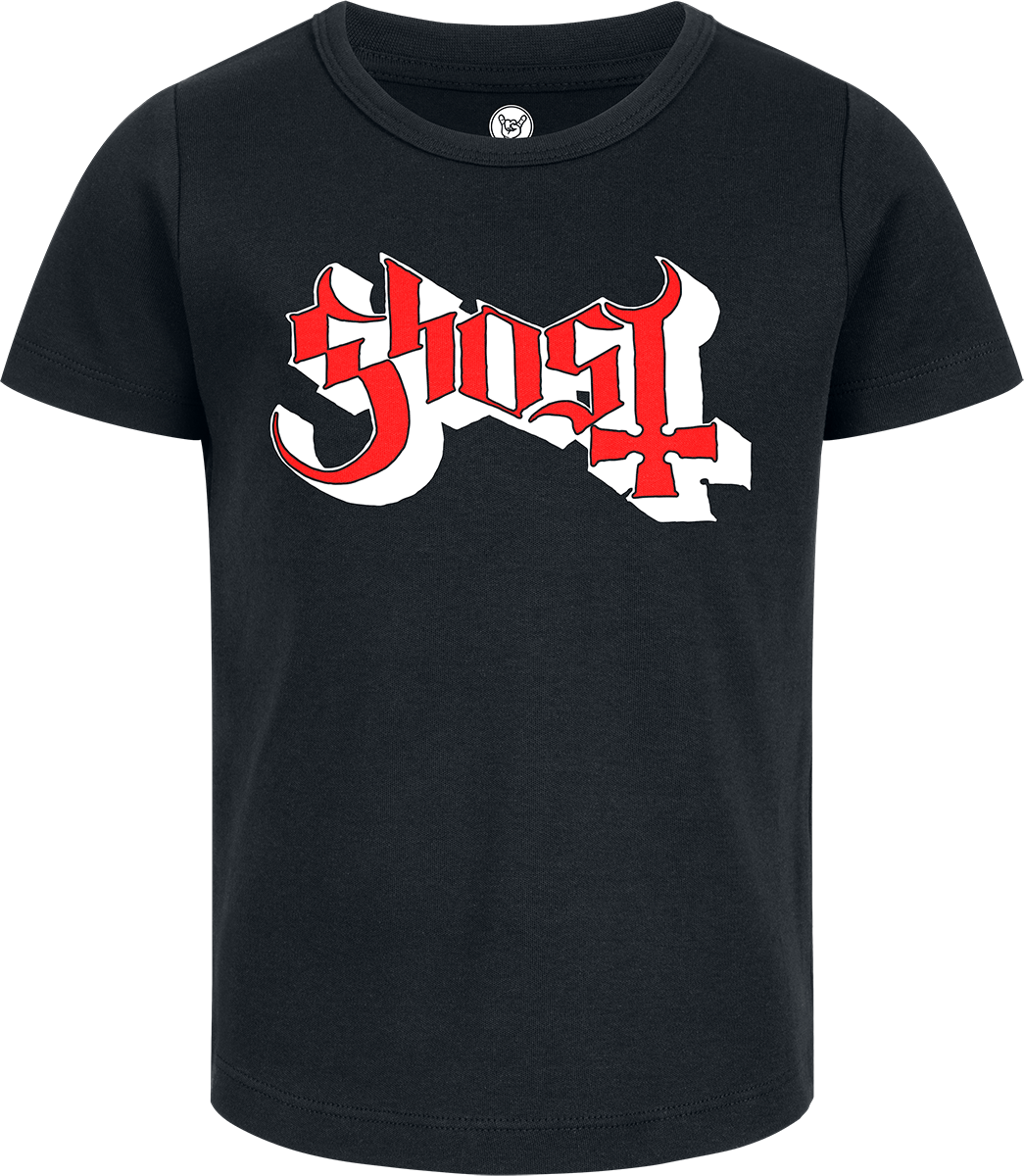 T-shirt  de Ghost - Metal-Kids - Logo - 92 à 164 - pour Enfants - noir - Ghost - View 2