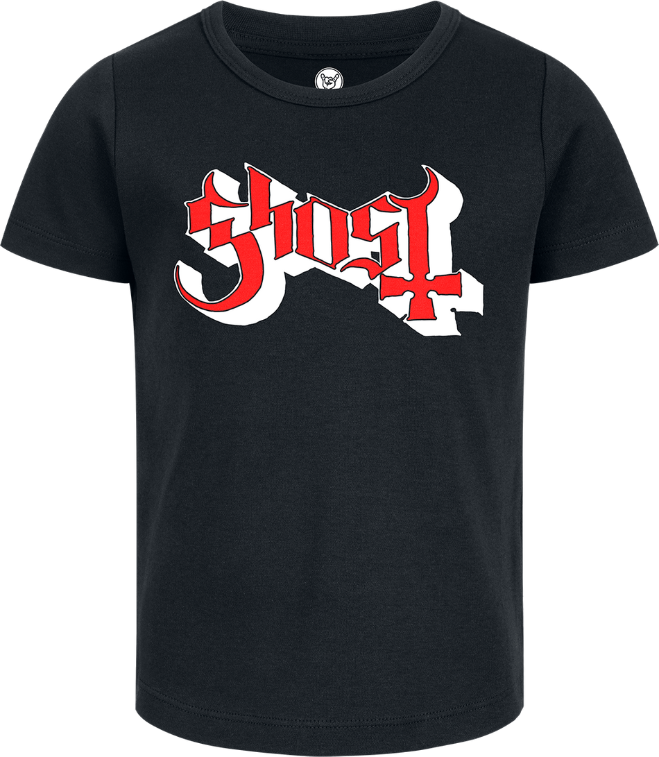 T-shirt  de Ghost - Metal-Kids - Logo - 92 à 164 - pour Enfants - noir - Ghost - View 2