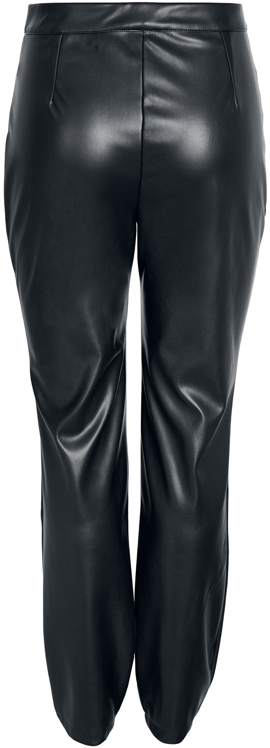 Pantalon imitation cuir  de Noisy May - Andy Moni PU - Panta-Court Taille Haute - W26L32 - pour Femme - noir - Noisy May - View 2