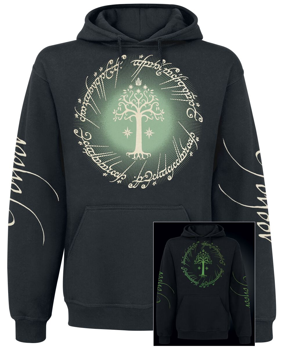 Sweat-shirt à capuche  de Le Seigneur Des Anneaux - Gondor - S à XXL - pour Homme - noir - Le Seigneur Des Anneaux