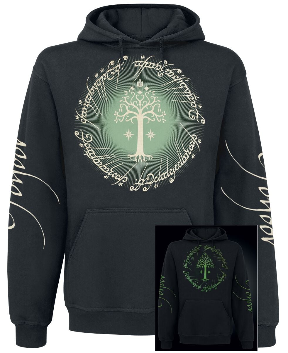 Sweat-shirt à capuche  de Le Seigneur Des Anneaux - Gondor - S à XXL - pour Homme - noir - Le Seigneur Des Anneaux