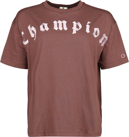 T-Shirt Manches courtes  de Champion - T-Shirt Ras-du-Cou - L - pour Femme - bordeaux - Champion