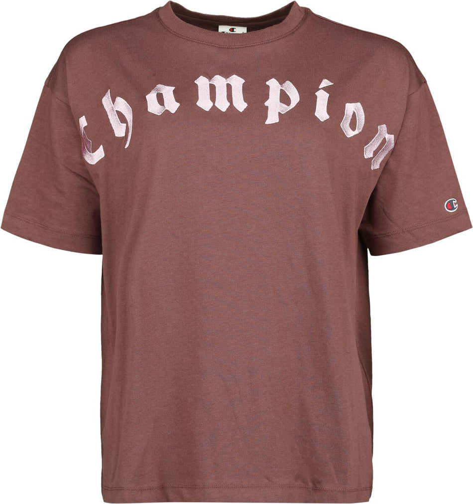 T-Shirt Manches courtes  de Champion - T-Shirt Ras-du-Cou - L - pour Femme - bordeaux - Champion