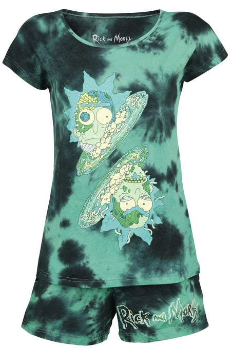 Pyjama  de Rick & Morty - Glitch - S - pour Femme - multicolore - Rick & Morty