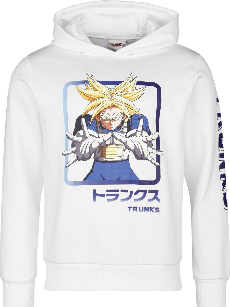 Sweat-shirt à capuche Gaming de Dragon Ball - Z - Trunks Attack - XS à M - pour Homme - blanc - Dragon Ball