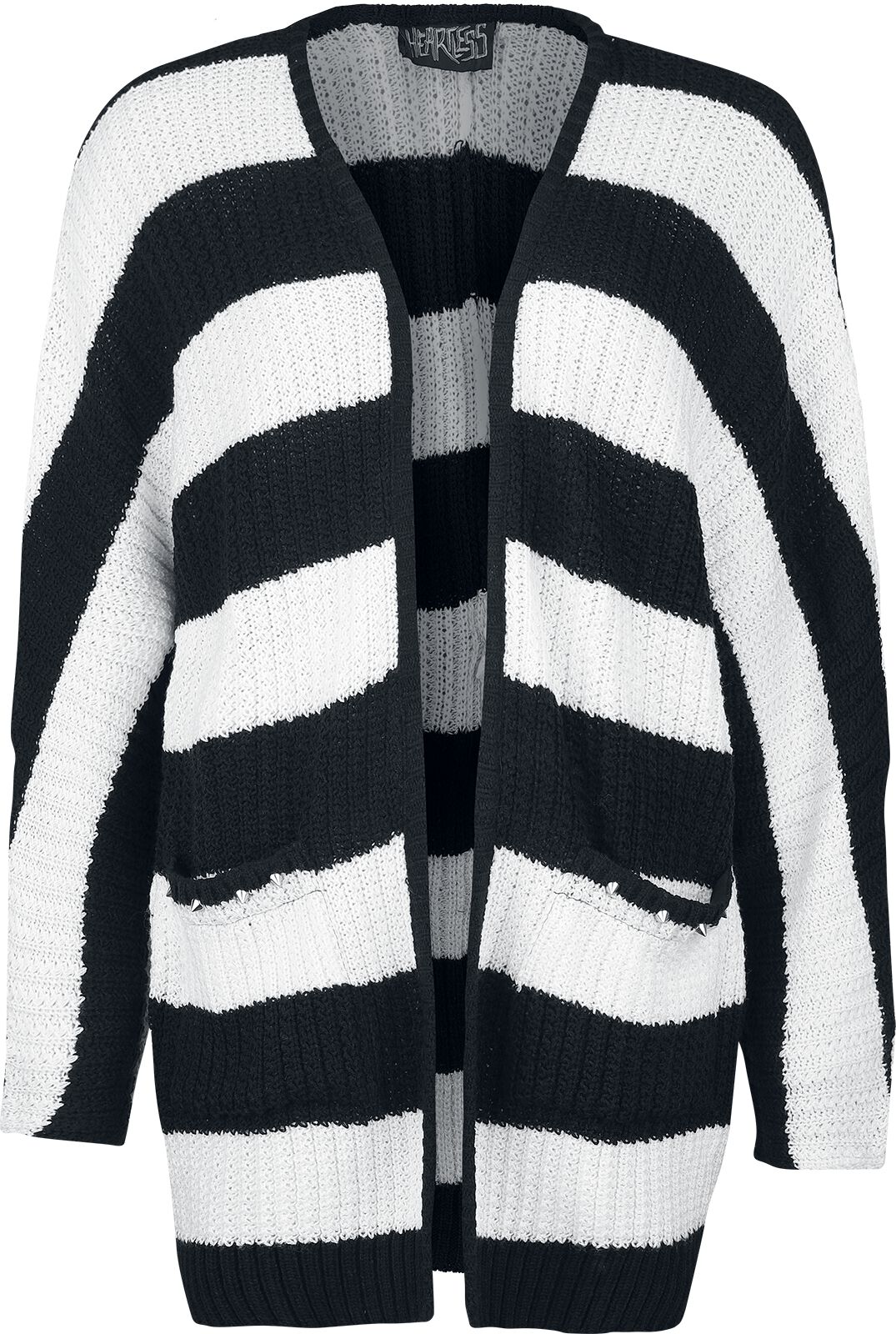 Gilets & Ponchos Gothic de Heartless - Gilet In a Daze - XS à 3XL - pour Femme - noir/blanc - Heartless
