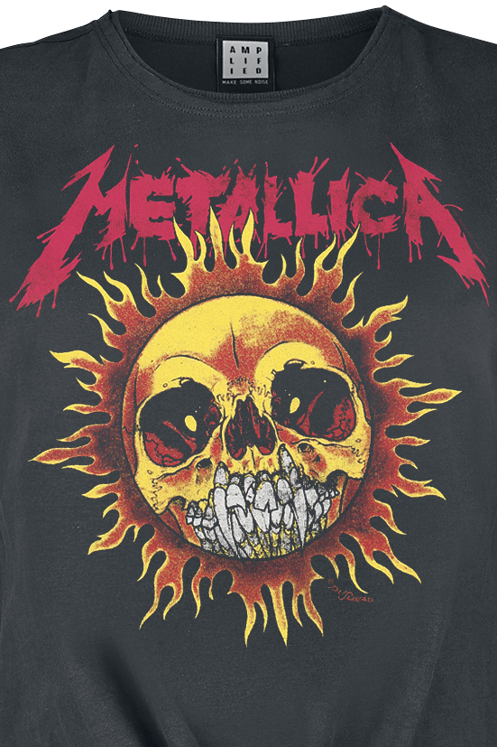 Top  de Metallica - Amplified Collection - Neon Sun - S à XL - pour Femme - anthracite - metallica - View 2
