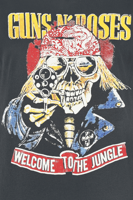 Robe courte  de Guns N' Roses - Amplified Collection - Welcom - S à M - pour Femme - anthracite - Guns N' Roses - View 2