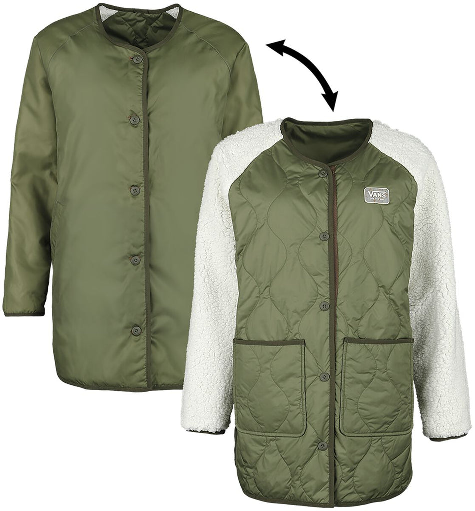 Manteaux  de Vans - Manteau Doublé Peake - Amusement 66 - XS à L - pour Femme - olive - Vans