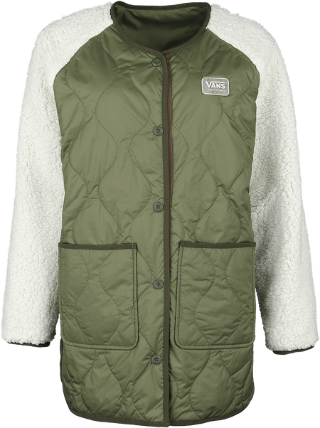 Manteaux  de Vans - Manteau Doublé Peake - Amusement 66 - XS à L - pour Femme - olive - Vans - View 2