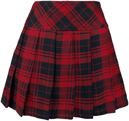 Jupe courte Gothic de Heartless - Jupe Zorya - XS à XXL - pour Femme - rouge/noir - Heartless