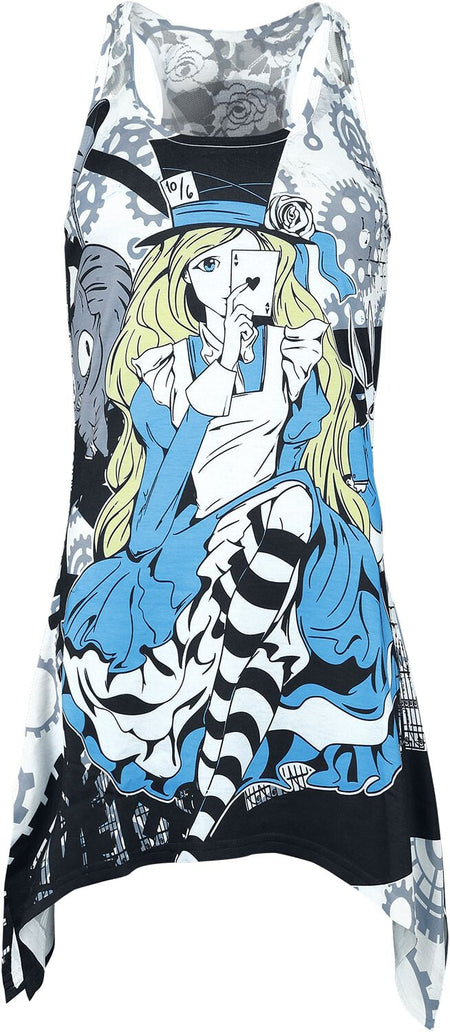 Top  de Innocent - Débardeur Empiècement Dentelle Steampunk Alice - S à XXL - pour Femme - multicolore - innocent