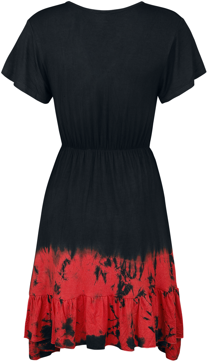 Robe courte Gothic de Innocent - Robe Megaera - S à L - pour Femme - noir/rouge - innocent - View 2