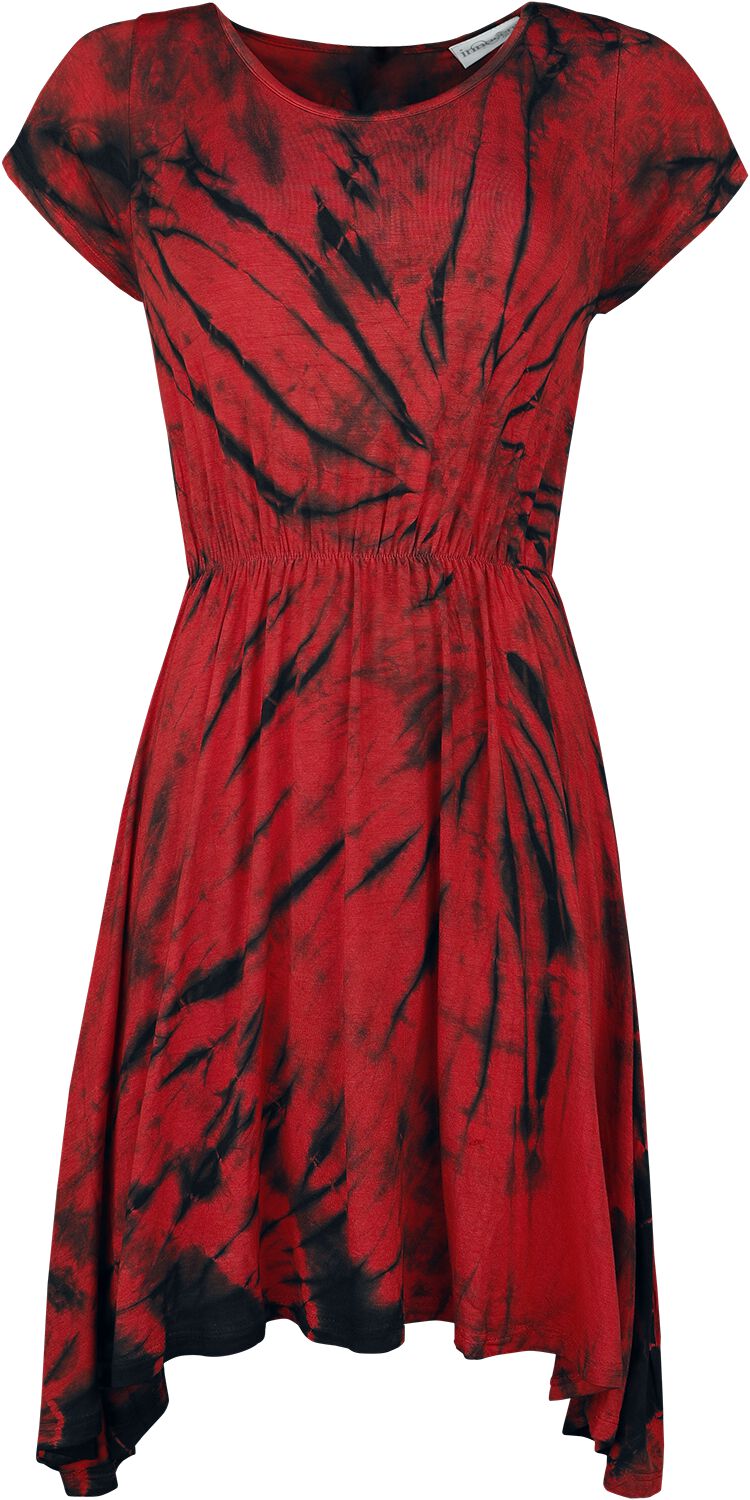 Robe courte Gothic de Innocent - Robe Erato - M à 4XL - pour Femme - rouge/noir - innocent