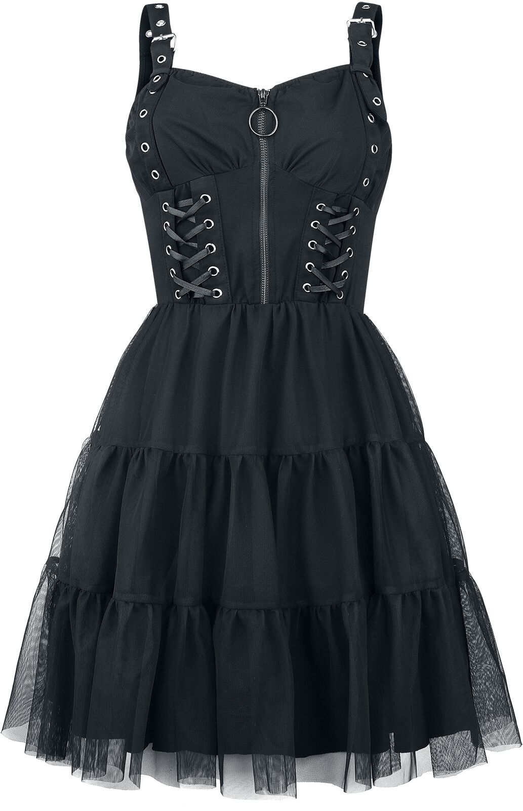 Robe mi-longue Gothic de Vixxsin - Robe Selkie - XS à M - pour Femme - noir - Vixxsin