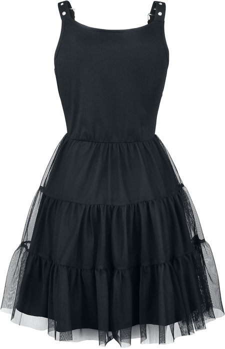 Robe mi-longue Gothic de Vixxsin - Robe Selkie - XS à M - pour Femme - noir - Vixxsin - View 2
