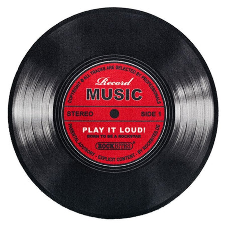 Tapis  de Record Music - pour Unisexe - noir/rouge - Record Music