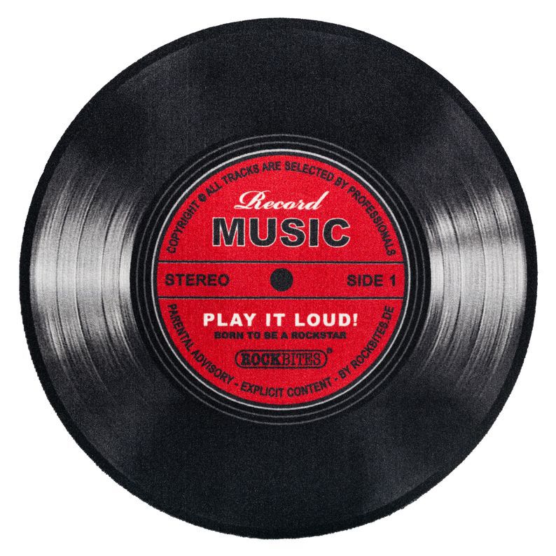 Tapis  de Record Music - pour Unisexe - noir/rouge - Record Music