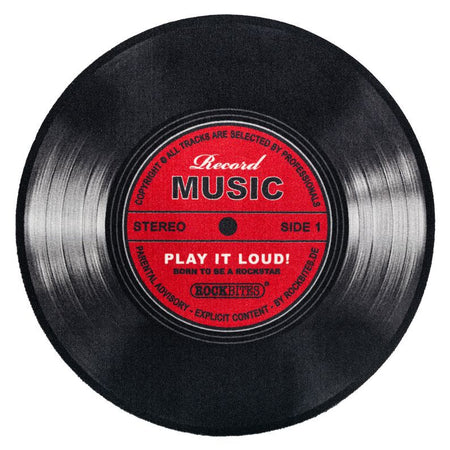 Tapis  de Record Music - pour Unisexe - noir/rouge - Record Music