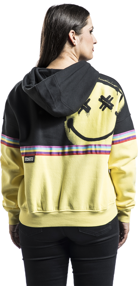 Sweat-shirt à capuche  de Electric Callboy - EMP Signature Collection - Girl Kapuzenpullover - S à 3XL - pour Femme - noir/jaune - Electric Callboy - View 2