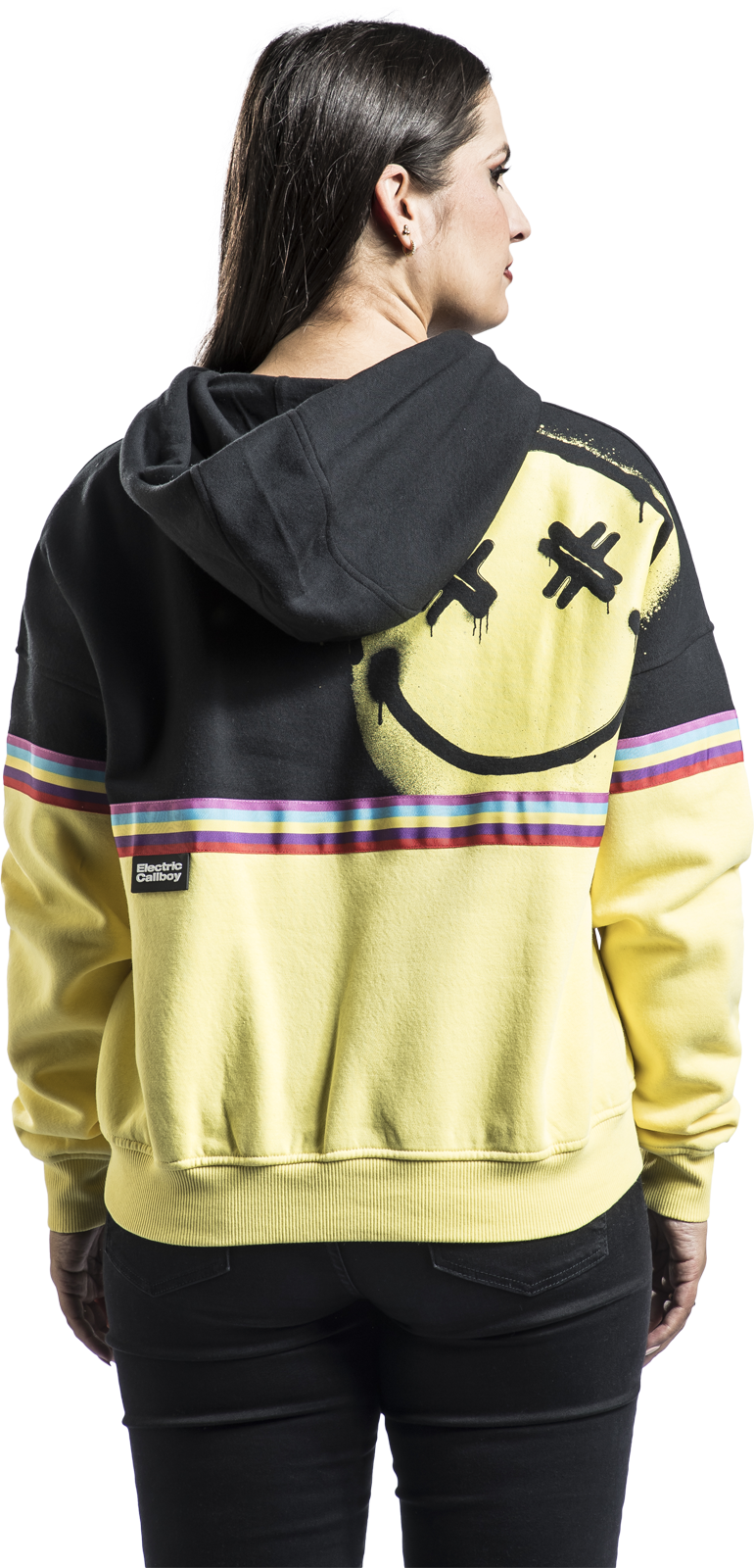 Sweat-shirt à capuche  de Electric Callboy - EMP Signature Collection - Girl Kapuzenpullover - S à 3XL - pour Femme - noir/jaune - Electric Callboy - View 2