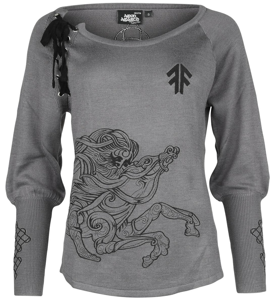 Pull tricoté  de Amon Amarth - EMP Signature Collection - S à XXL - pour Femme - gris - Amon Amarth
