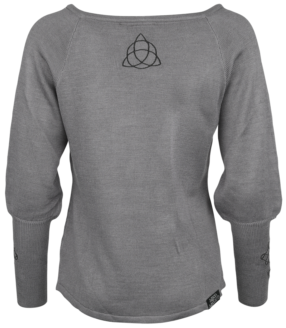 Pull tricoté  de Amon Amarth - EMP Signature Collection - S à XXL - pour Femme - gris - Amon Amarth - View 2