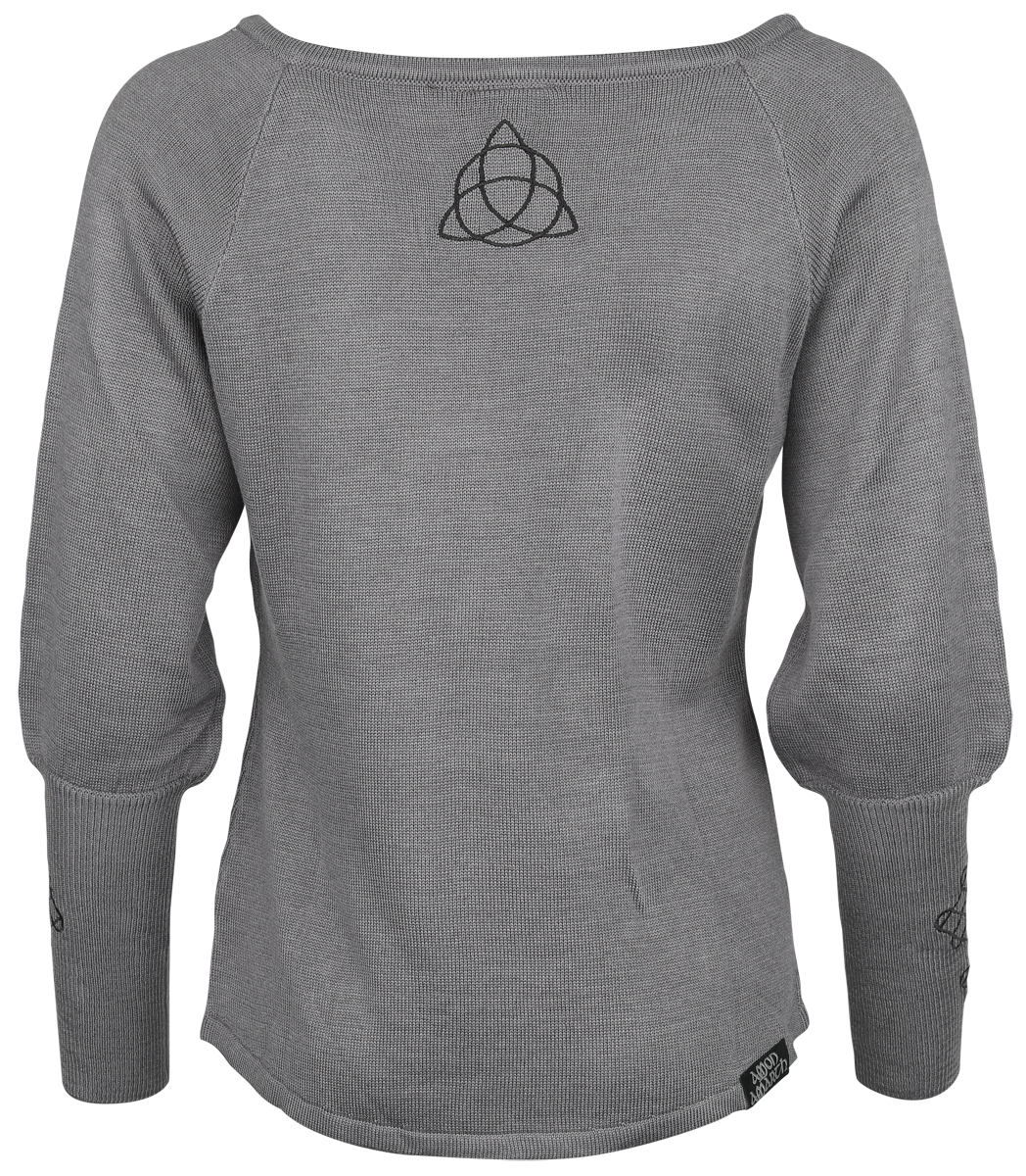 Pull tricoté  de Amon Amarth - EMP Signature Collection - S à XXL - pour Femme - gris - Amon Amarth - View 2
