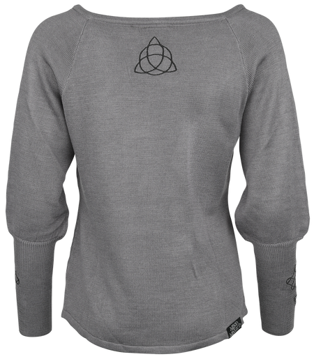 Pull tricoté  de Amon Amarth - EMP Signature Collection - S à XXL - pour Femme - gris - Amon Amarth - View 2