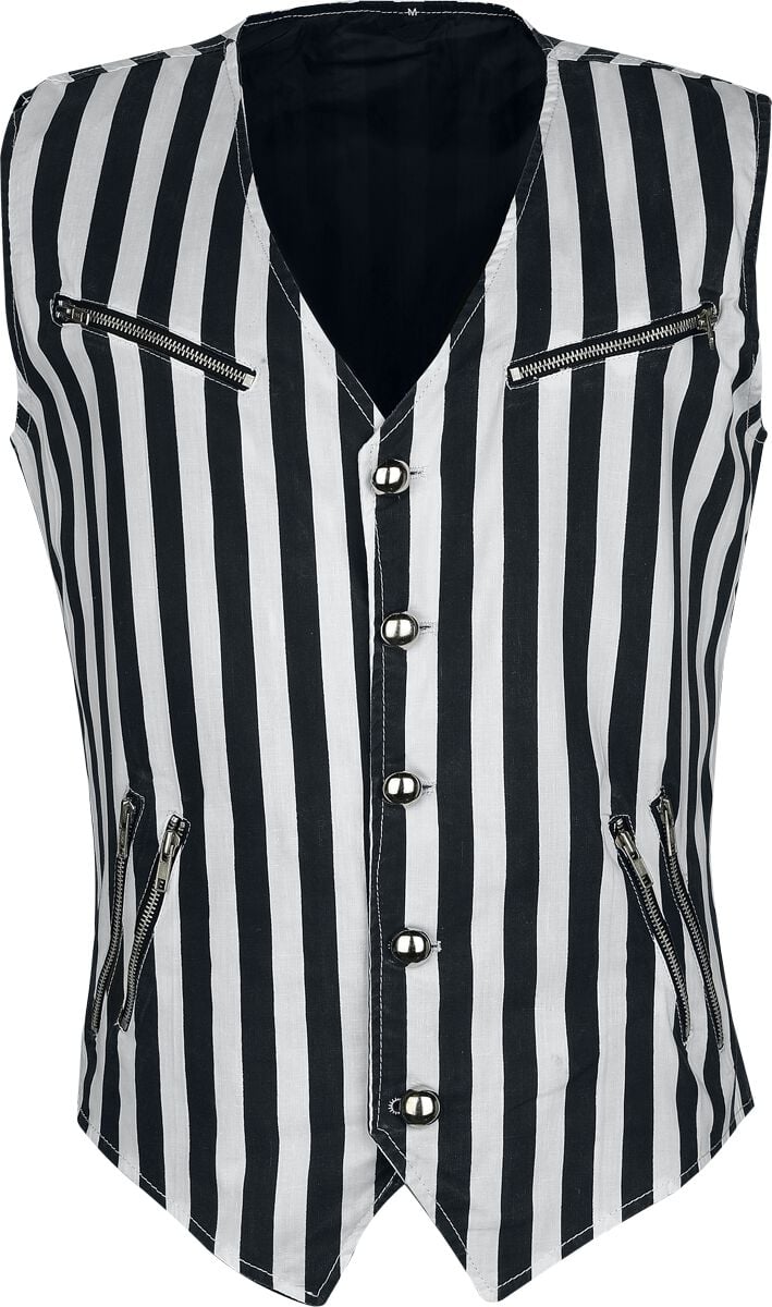Veste Gothic de Altana Industries - Veston Rayé - S à XXL - pour Homme - noir/blanc - Altana Industries