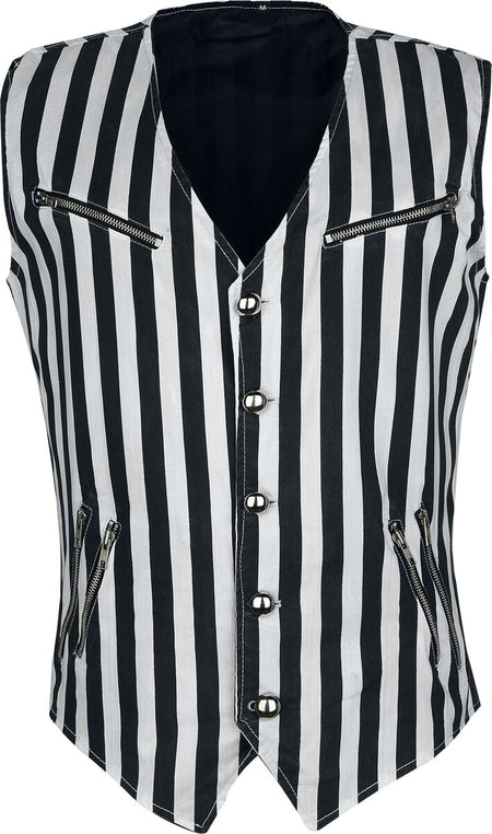 Veste Gothic de Altana Industries - Veston Rayé - S à XXL - pour Homme - noir/blanc - Altana Industries