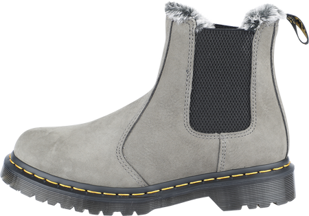 Bottes  de Dr. Martens - 2976 Leonore -  Nickel Grey Milled Nubuck Wp - EU36 - pour Femme - gris - Dr. Martens - View 2