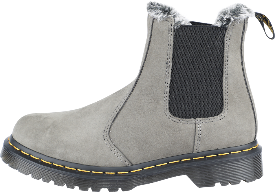 Bottes  de Dr. Martens - 2976 Leonore -  Nickel Grey Milled Nubuck Wp - EU36 - pour Femme - gris - Dr. Martens - View 2
