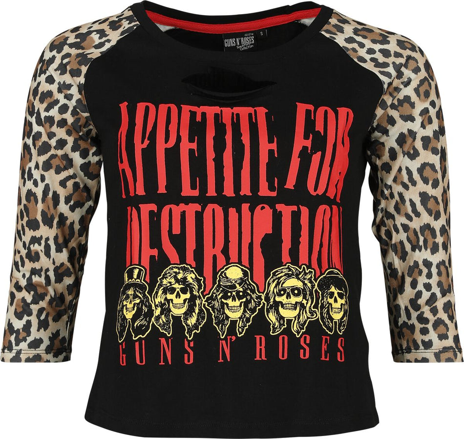 T-shirt manches longues  de Guns N' Roses - EMP Signature Collection - L à XXL - pour Femme - multicolore - Guns N' Roses
