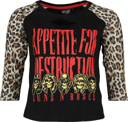 T-shirt manches longues  de Guns N' Roses - EMP Signature Collection - L à XXL - pour Femme - multicolore - Guns N' Roses