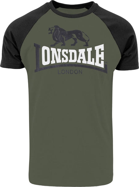 T-Shirt Manches courtes  de Lonsdale London - Magilligan - S à 3XL - pour Homme - olive/noir - Lonsdale London