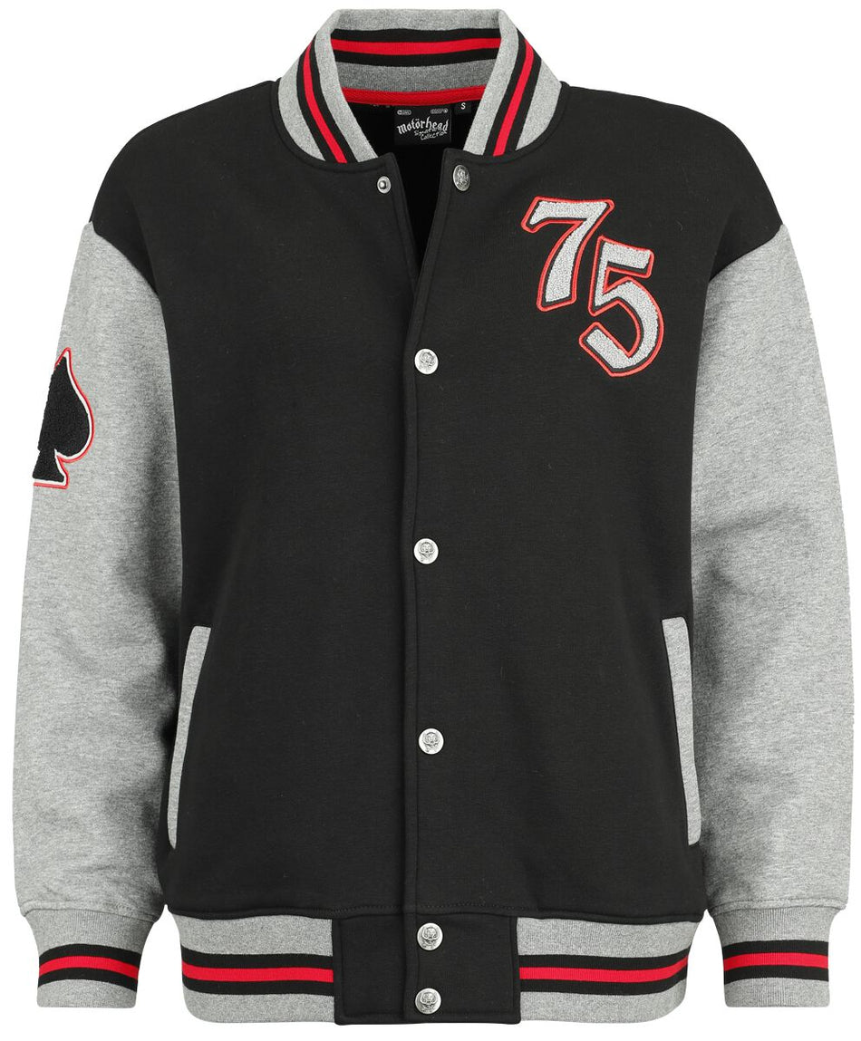 Veste Varsity  de Motörhead - EMP Signature Collection - S à M - pour Femme - chiné noir/gris - Motörhead