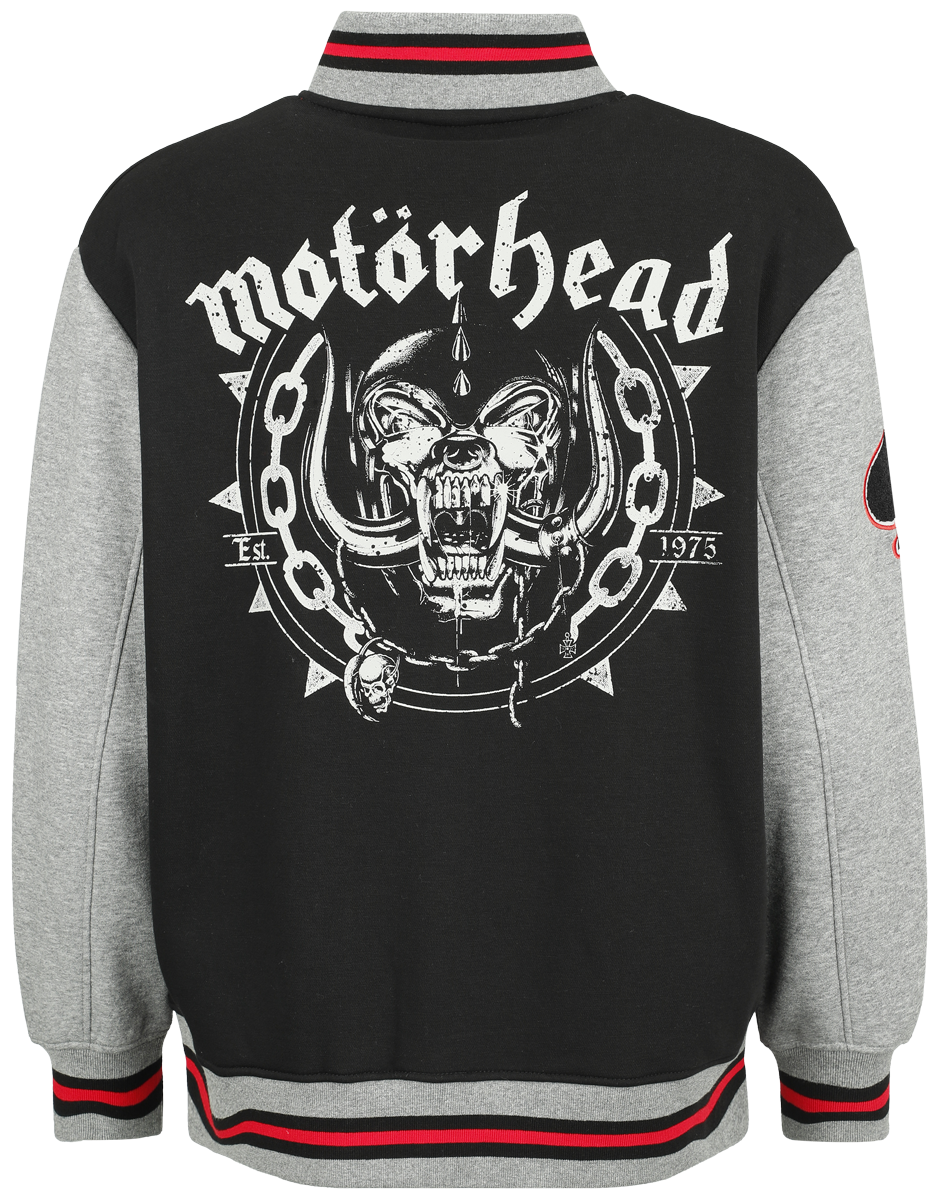Veste Varsity  de Motörhead - EMP Signature Collection - S à M - pour Femme - chiné noir/gris - Motörhead - View 2