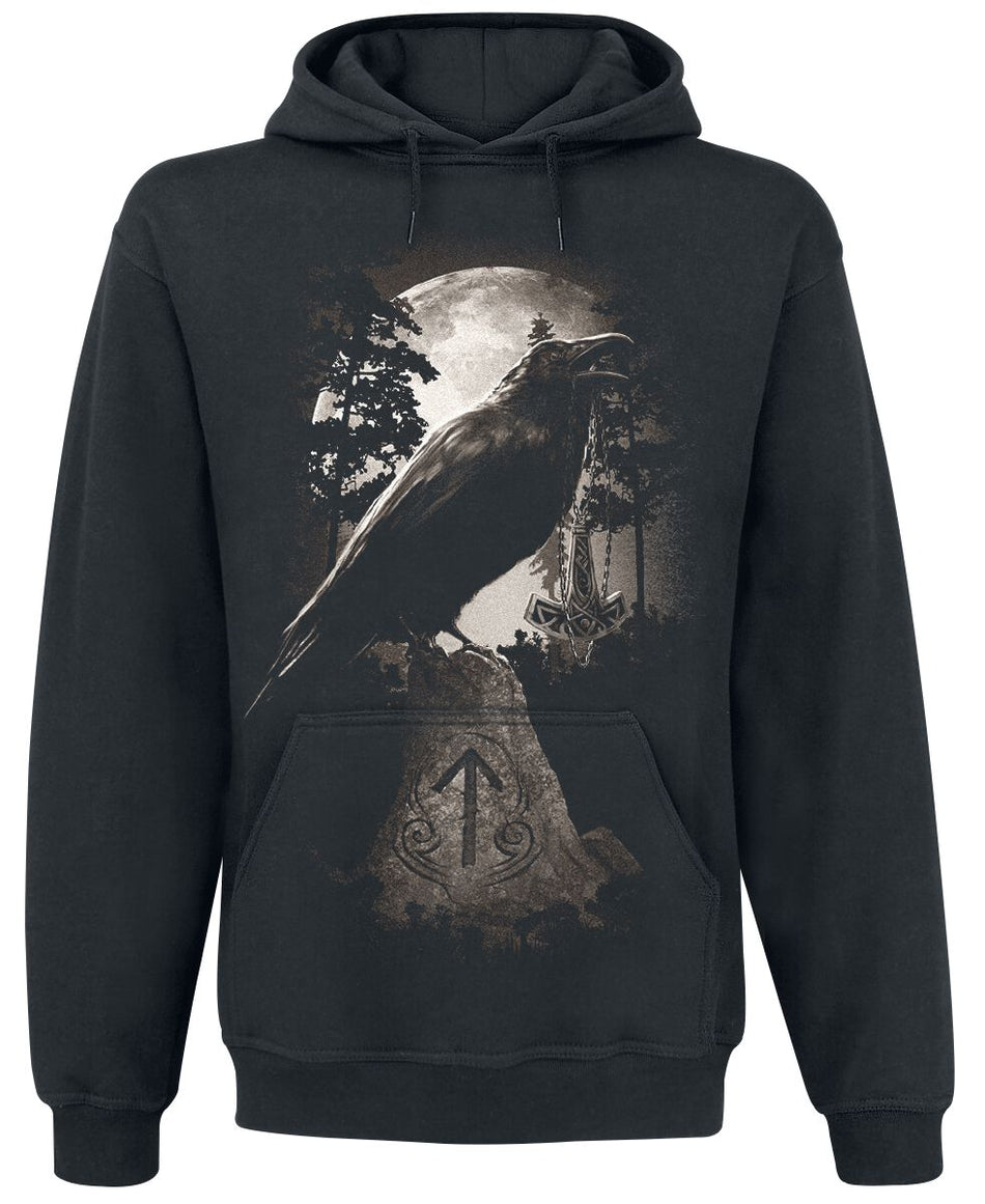 Sweat-shirt à capuche  de Toxic Angel - Fallen - S à 5XL - pour Homme - noir - Toxic Angel