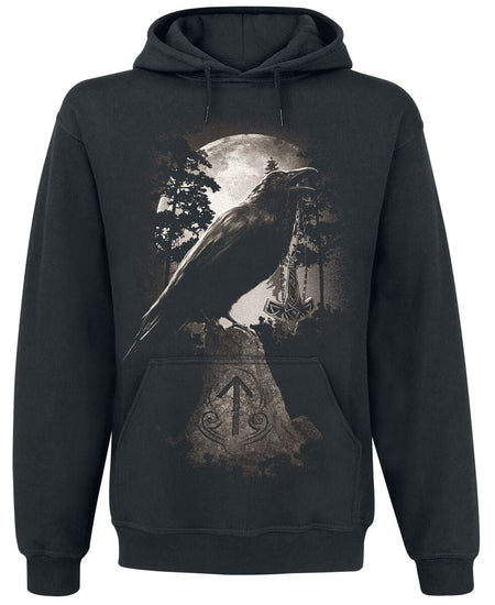 Sweat-shirt à capuche  de Toxic Angel - Fallen - S à 5XL - pour Homme - noir - Toxic Angel