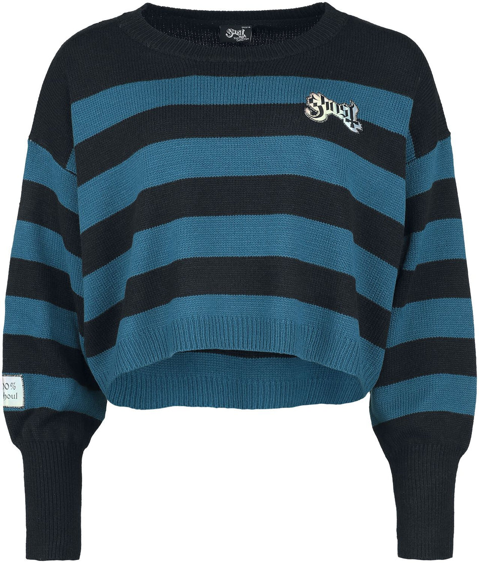 Pull tricoté  de Ghost - EMP Signature Collection - S à XXL - pour Femme - noir/pétrole - Ghost