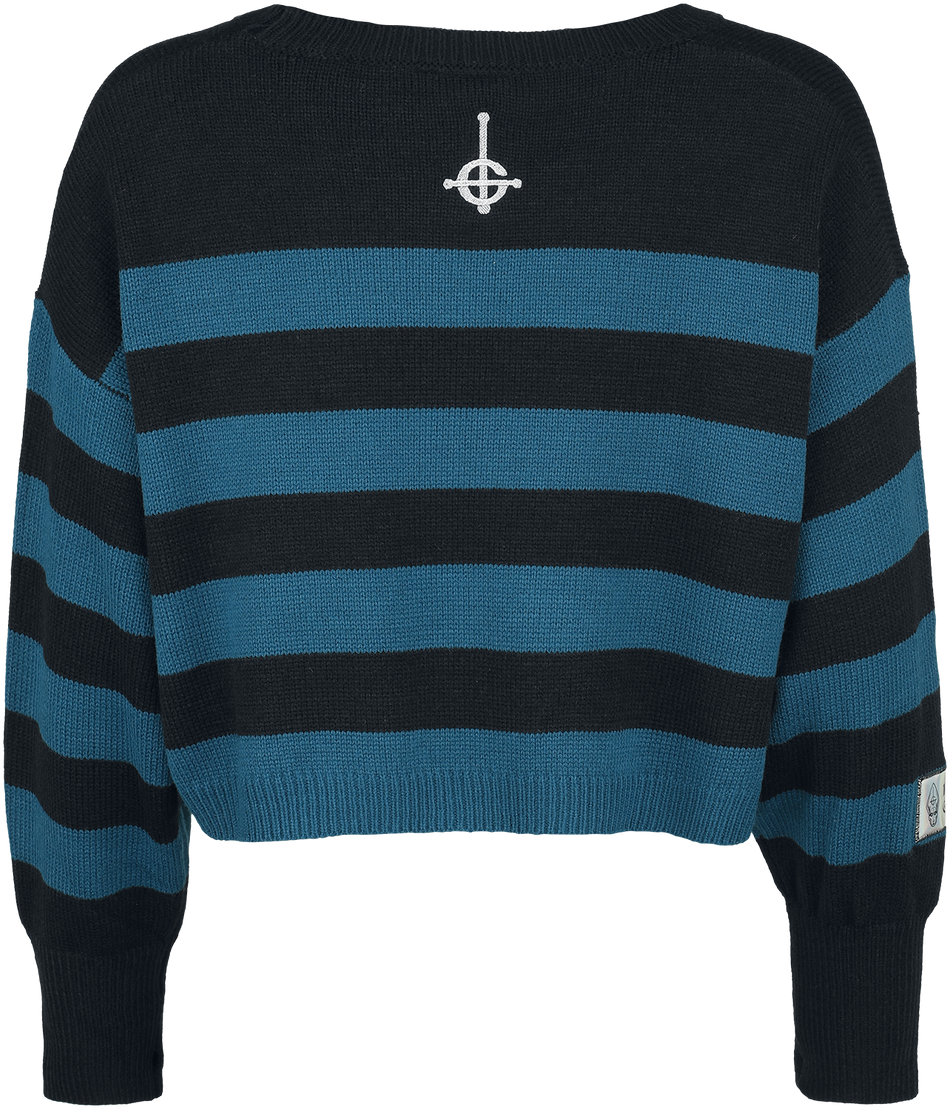 Pull tricoté  de Ghost - EMP Signature Collection - S à XXL - pour Femme - noir/pétrole - Ghost - View 2